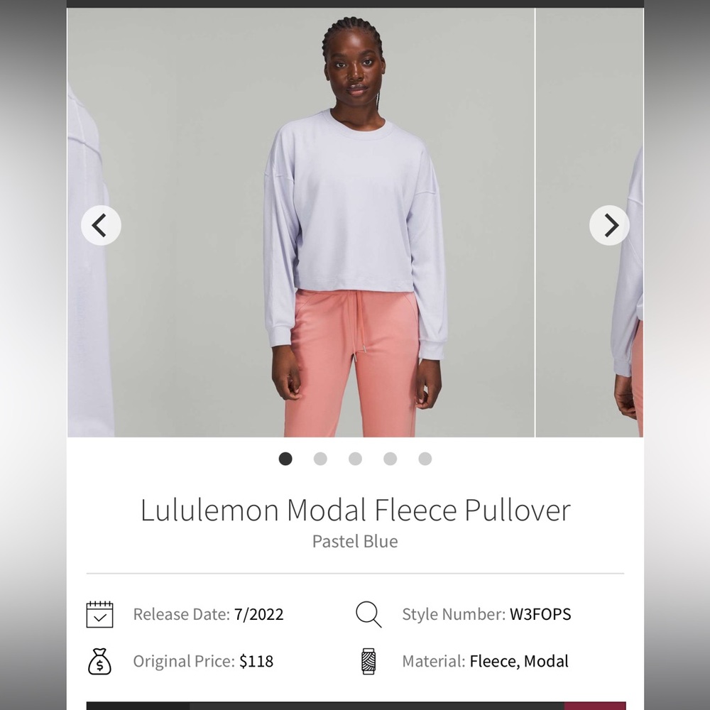 Lululemon Modal Fleece Pullover